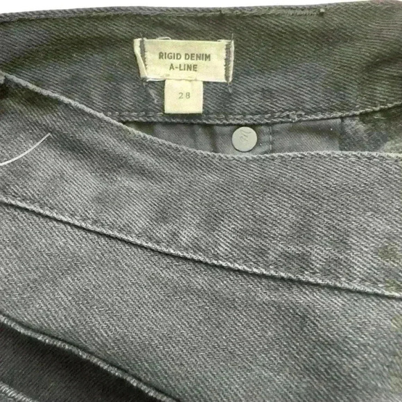 Madewell Women's Black A-Line Skirt SZ M. - Picture 4 of 6